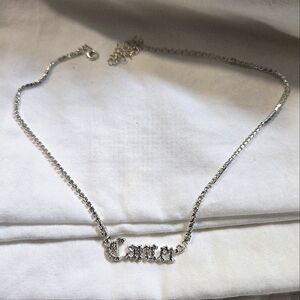 'Cancer' rhinestone necklace